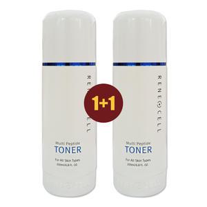 르네셀 멀티 펩타이드 토너 200ml 2개 즉각적인 피부개선 저자극 산뜻 흡수