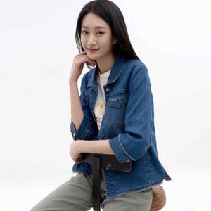 [지센] 쿨맥스 플라워자수 청자켓 LCJKN322_IN