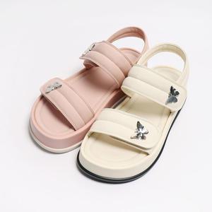 [롯데백화점]원더슈즈 프리미엄 팔레트 바운싱라인 컴포트 쿠션 키높이 샌들 4CM PP-284