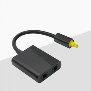 [XBFJ02K4]Coms 오디오광 분배기 1대2 케이블형 20cm 블랙