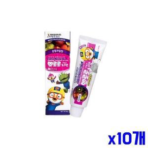 [RGP4Q51Q]어린이 캐릭터 치약 혼합과일향 x10개 유아치약