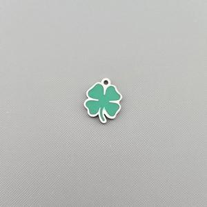 비즈톡 [S9-01-001]써지컬스틸 펜던트 에폭네입클로버 12.8x16.3mm ,1개