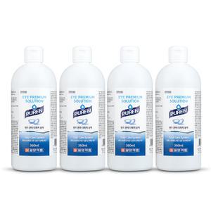 일양약품 퓨렌 렌즈세척액 360ml x 4개 /아이프리미엄 솔루션액/세정액/습윤제/식염수/단백질제거