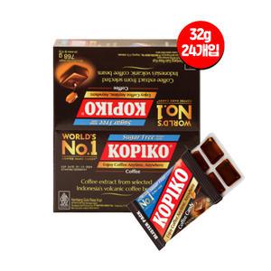 마요라 코피코 커피맛 캔디 슈가프리 블리스터 팩 32g x 24개