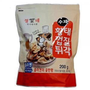 정가네 수제 황태 껍질 튀각 맥주 안주 간식 1봉