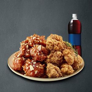 자담치킨 반반순살치킨+콜라1.25L