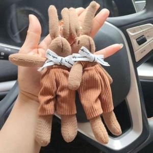 [기타]토끼 리본 인형키링 1P 가방 백팩 열쇠고리 키홀더 차 (WFGJFIA)