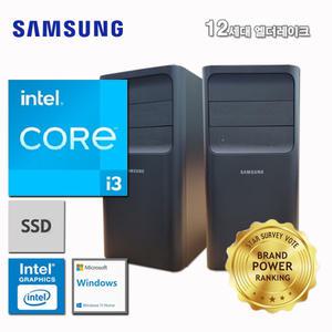 삼성데스크탑 12세대 I3 컴퓨터 DM400TEA-ZA3S+WIN11 (I3-12100/8GB/SSD512GB/UHD730/WIN11)