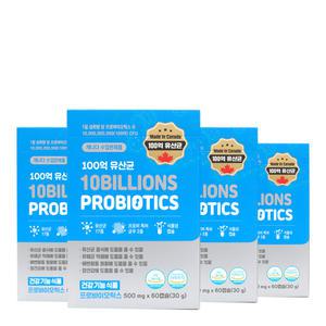 GNM자연의품격 100억 프로바이오틱스 500mg x 60캡슐 4개 / qnc