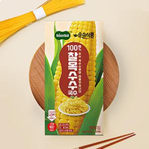 순솔 100% 찰옥수수국수 1kg (100g x 10봉) 비건면 무밀가루 저칼로리면 제로슈가 글루텐프리 파스타면