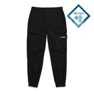 내셔널지오그래픽 N242UPT920 입체 포켓 카고 조거팬츠 CARBON BLACK