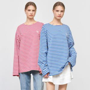 UNISEX 롱슬리브 보더 티셔츠 [3COL] / SBE1U01003-WOMAN