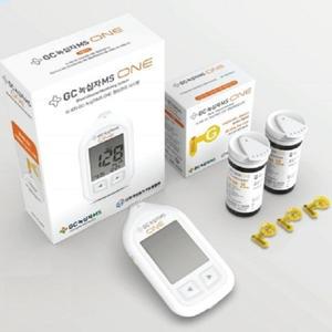 녹십자MS ONE 원혈당측정기+시험지500매+채혈침500개+알콜솜500매 당뇨소모성재료등록업체