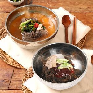 [냉면家]매콤 시원한 칡 물냉면 5인+비빔냉면 5인 (사리+열무육수+비빔장)