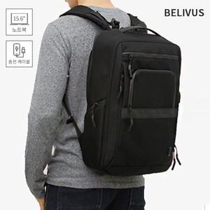 빌리버스 남자 백팩 BSZ270 노트북 15.6 수납가능 데일리백