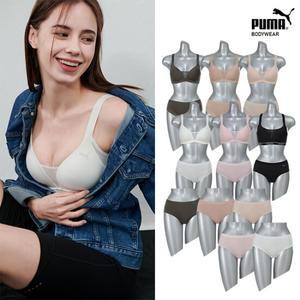[푸마]여성 노와이어 풀커버 몰드 속옷 12종세트(브라4+팬티8)