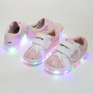 [보리보리/키드스토어]바니비 하트 벨트 여아 led운동화 키즈 유아운동화 아기신발