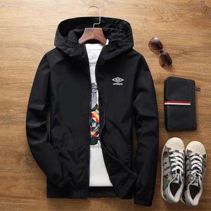 남성용 프린트 umbro 캐주얼 지퍼 맨투맨 바람막이, 남성 운동복 패션 재킷, 코트, 라지 사이즈
