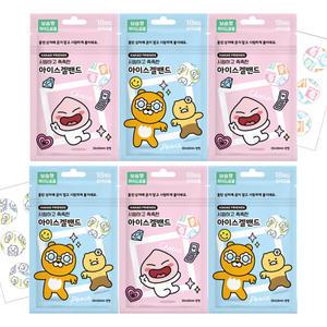 카카오프렌즈 아이스겔 밴드 18매입 x 6개 / 모기밴드 유아 어린이 반창고 하이드로겔 촉촉하게 ∼