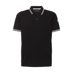25SS 몽클레어 로고 폴로 티셔츠 블랙 8A00007 89A16 999