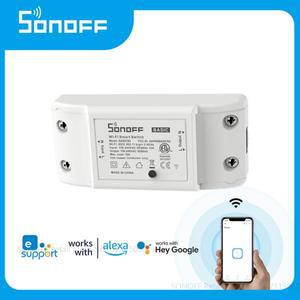 Sonoff Basic R2 Wifi DIY 인터럽터 스마트 스위치 리모컨 홈 eWeLink APP 제어는 Alexa Google 홈과  작동