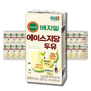 베지밀 에이스 저당두유 190ml 32개 당뇨음료