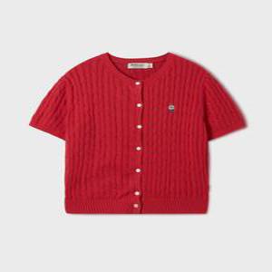 [후아유]Steve Round neck Short Sleeve Cardigan WHCKF2401F