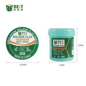 최고의 BST-559A 100g 절연 솔더 페이스트 플럭스 BGA PCB IC 부품 용접 납땜 젤 도구