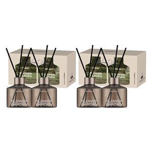 쿤달 시그니처 퍼퓸 디퓨저 더블 세트 플라워가든 (본품, 200ml, 4개 + 섬유스틱, 20P)