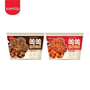 [신세계라이브쇼핑]삼립 쏙쏙컵라볶이 2종 4개 택(매콤칼칼/매콤짜장)