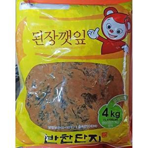 [오티마트]된장깻잎 반찬단지 4Kg 3개
