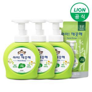 아이깨끗해 손세정제 숲속산책 용기 490ml 3개+리필 450ml 1개