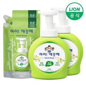 아이깨끗해 손세정제 숲속산책 용기 490ml 2개+리필 450ml 2개