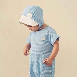 [아가방]토비체크반팔우주복(모자)(BLUE)_01S327506