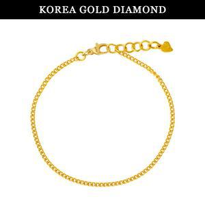 갤러리아 순금 24k 팔찌 여자 금 체인 팔찌 디자인 3.75g