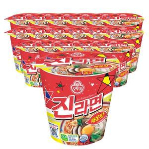 오뚜기 진라면 매운맛 작은컵 65g 24개