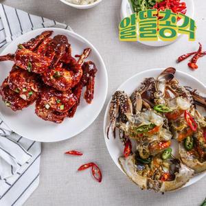 [간장 3kg] 삼대인천게장 64년전통 암꽃게 간장게장 3kg 4미(중대사이즈)