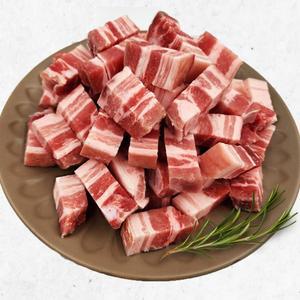 [템포크]사각큐브 한입 삼겹살(삼겹+오겹) 1kg 1팩
