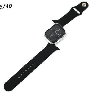밴드 사과워치 실리콘 스트랩 38 40mm-블랙용품 시계줄 마트 트랩 손목 악세사리