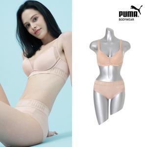 [푸마] 쿨드라이 볼륨업 브라팬티 2종세트 베이지
