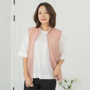 엄마옷 마담4060 반하이넥집업조끼 엄마조끼 -ZD000127A-