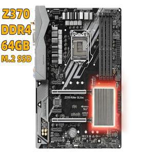 Asrock Z370 Killer SLI/ac 마더보드 LGA1151의 경우 Intel 8세대 CPU DDR4 64GB M.2 SSD ATX만 지원합니다