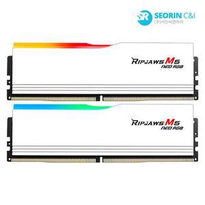 [서린공식] G.SKILL DDR5-6000 CL30 RIPJAWS M5 NEO RGB 화이트 패키지 (32GB(16Gx2))