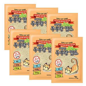 두부랑캣츠 오리지날 7L x6개 고양이 두부모래