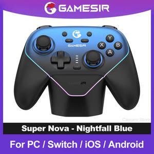 GameSir Super Nova 무선 게임 컨트롤러 T4N Pro 게임 패드 홀 효과 스틱 PC 스위치 Android iOS 용 아날로
