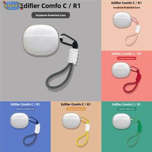 Edifier Comfo C / R1 케이스 보호용 투명 TPU 커버 끈 블루투스 이어폰 쉘 헤드폰 휴대용