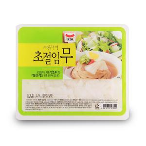 일가 한가득 초절임무 3kg 국산 냉면 고명 무김치 무절임 업소용 대용량