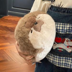 40CM 귀여운 인감 플러시 베개 실물 같은 시뮬레이션 박제 바다 수달 부드러운 인형 동물 장난감 카와이 만