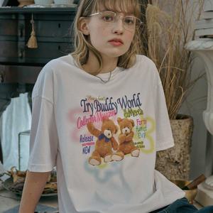 DTP TEDDY BUDDY 반팔티 화이트