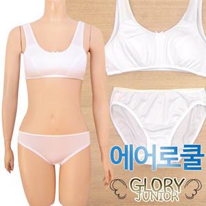 [글로리]주니어1단계 에어로쿨 브라팬티2종(GLB1514)70AA~85AA